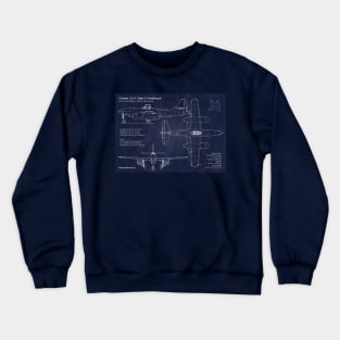 Sukhoi Su9 ItemK URSS Blueprint Crewneck Sweatshirt